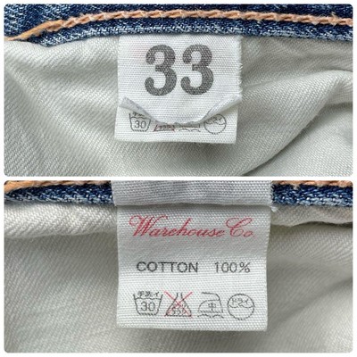 Warehouse Lot1105 Size 33 W33 L34 Buffalo Patch TALON Chain Stitch Ship in  Japan