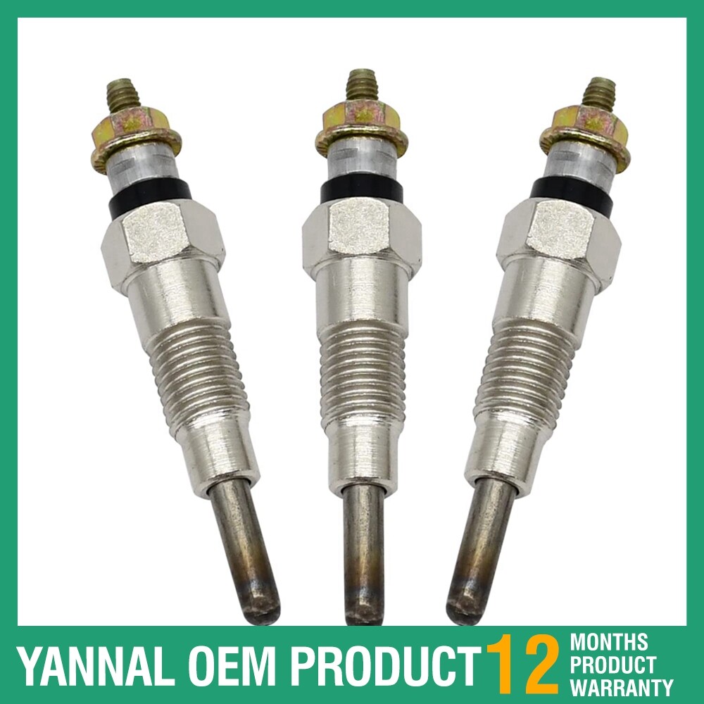3 PCS Glow Plug M87919 For John Deere 375 3375, 2020 2030 6x4 Diesel Gator