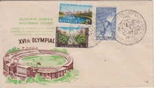 Olympic Games 1956 Australia set of 4 Arnold Wheeler FDC commemorative postmark