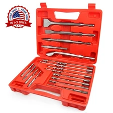 Brocas para concreto set para taladro martillo SDS Rotomartillo juego cinceles