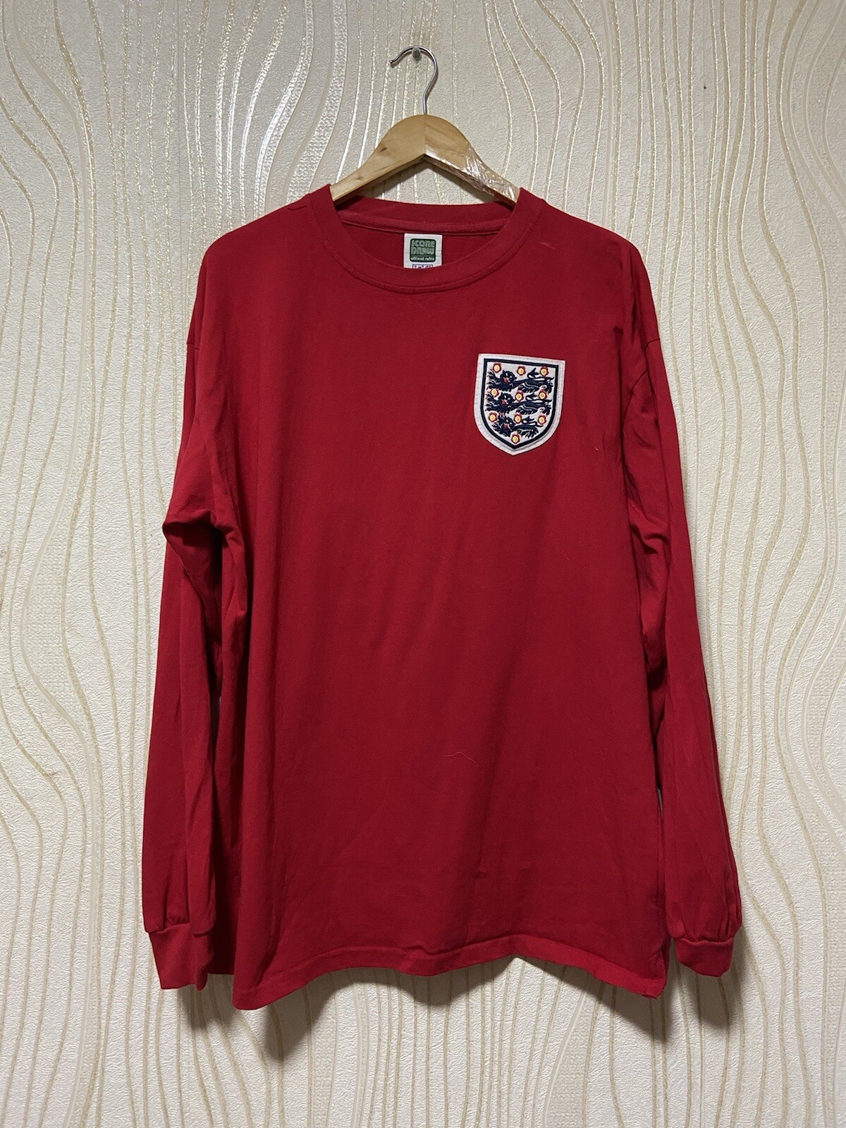 ENGLAND 60s HOME RETRO FOOTBALL SHIRT SOCCER JERSEY L/S SCORE DRAW sz XXL MEN #6