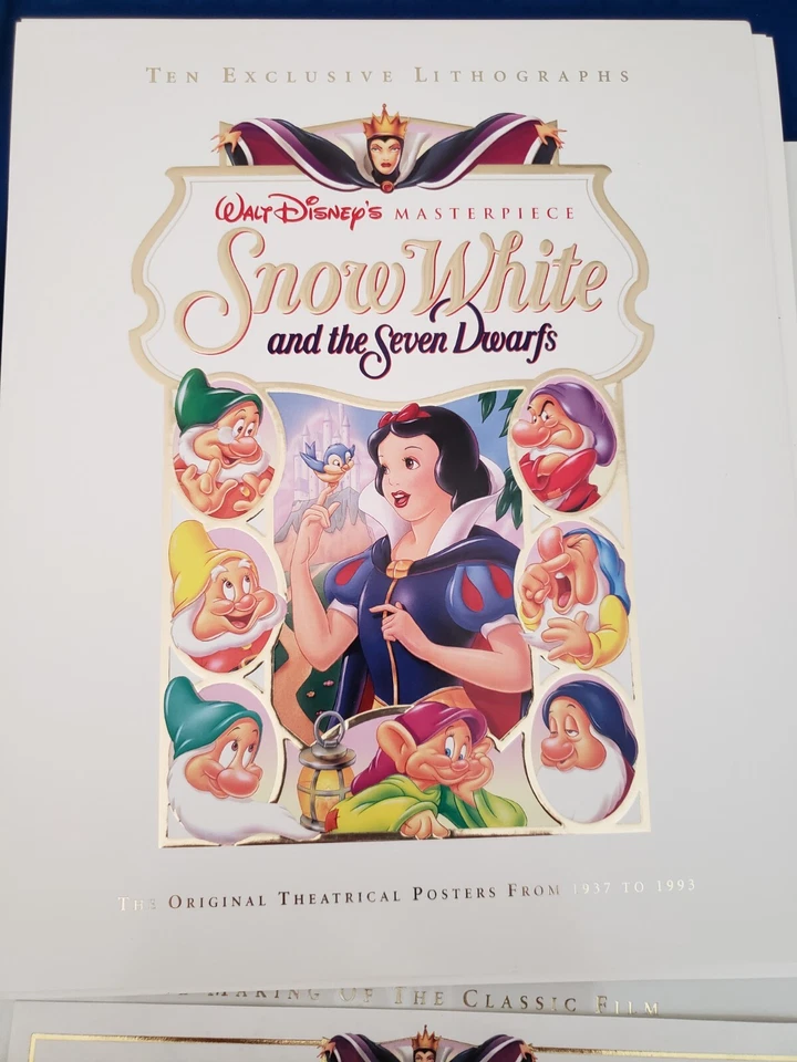 Walt Disney Masterpiece Snow White Exclusive Deluxe Video Edition Rare Full Set  - Image 2 of 4