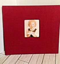 Pioneer Book Cloth Cover Post Bound Album 12"X12"-Red
