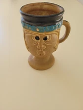 Midcentury Bennett Welsh Pacific Stoneware Whimsical Woman California Craft Mug