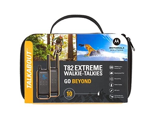 Motorola TALKABOUT T82 Extreme Duo walkie talkie radio portatile PMR set da 2- Motorola TALKABOUT T82 Extreme Duo walkie talkie radio portatile PMR set da 2-