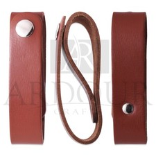 Genuine Leather Whip Holster, Handmade Leather BullWhip Holder for Horse Riding