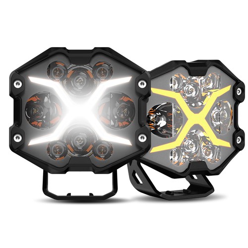 NOVSIGHT X Series 4 inch LED Work Light Pods X-Line DRL Driving Beam for Offroad - Picture 17 of 19