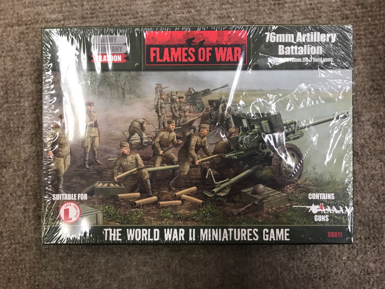 Flames of War SBX11 Soviet 76mm Artillery Battalion Flames of War SBX11 Soviet 76mm Artillery Battalion