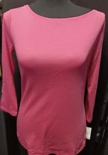 THE TALBOTS TEE PINK LONG SLEEVE X-SMALL (3030)