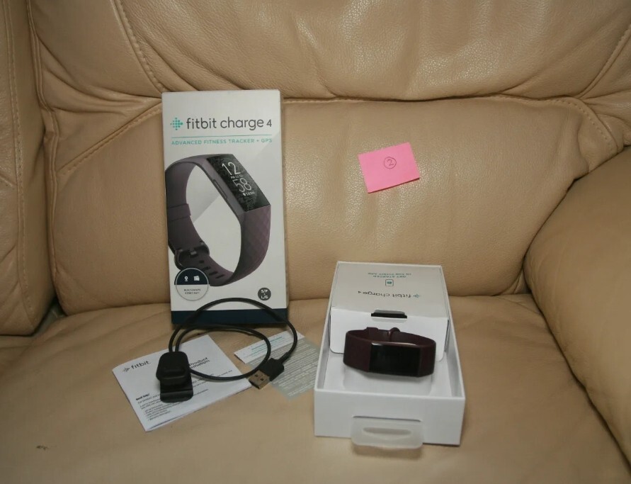 Fitbit Charge 4 Rosewood Fitness Tracker with Charge 2 & 3 Accessories-image