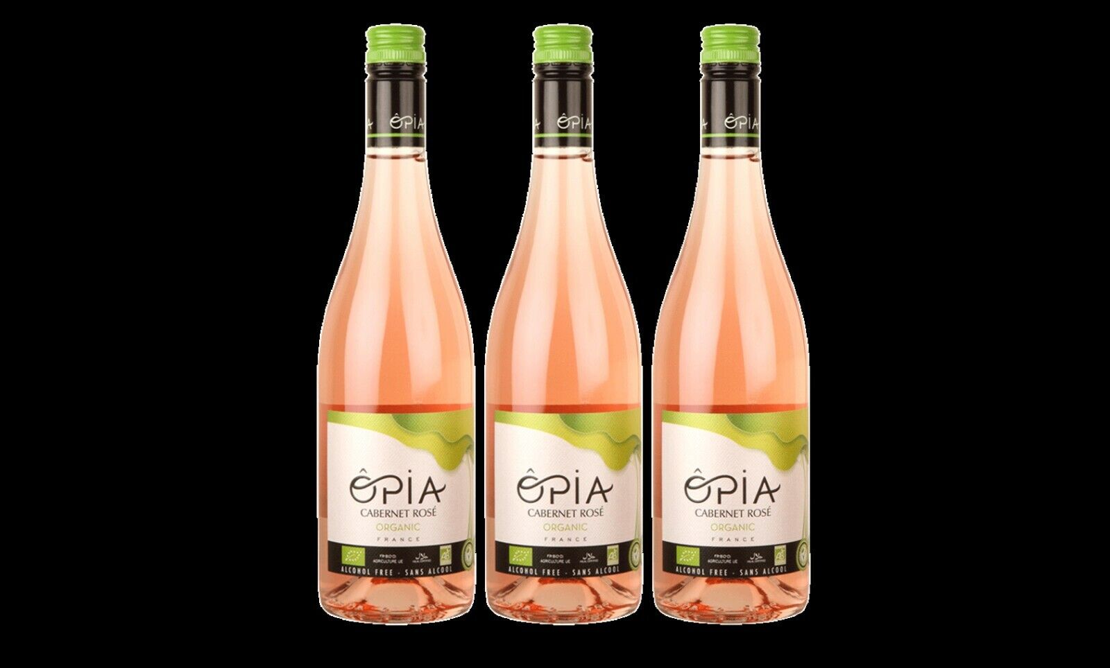 Opia Alcohol Free Organic Cabernet Rosé Wine 3x750ml or 6x750ml W magazynie