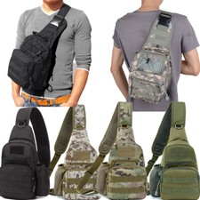 Tactical Sling Chest Shoulder Bag Outdoor Pouch Hiking Camping Travel Backpack