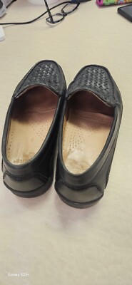 Dockers Mens Basket Woven Black Leather Slip On Loafers | eBay display picture 1