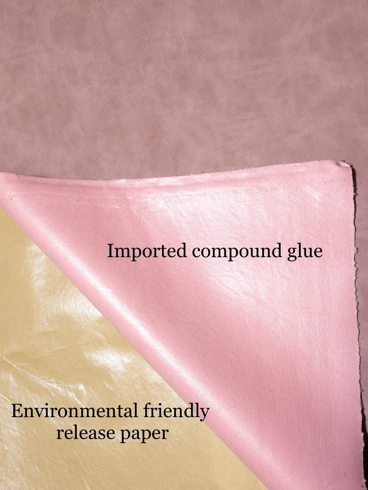 33 Colors Adhesive Smooth Nubuck Suede Vinyl Fabric Faux Leather 52"Wide By Yard - Image 3 of 4