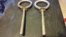 vintage well made stailess steel oar cleats holders brackets