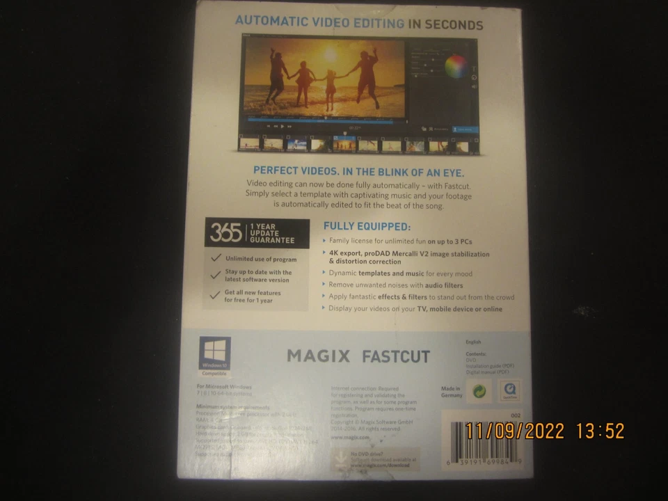 MAGIX FASTCUT Automatisch Video Bearbeitung/Brandneu - Bild 2 von 2