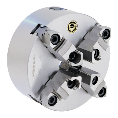Bison-Bial 5.0'' 4-Jaw Universal Self-Centering Semi-Steel Scroll Lathe Chuck