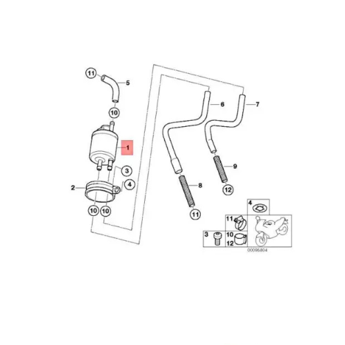 Filtre a Essence avec régulateur pression pour F650 G650 GS AK 10-BDER - Photo 3/3