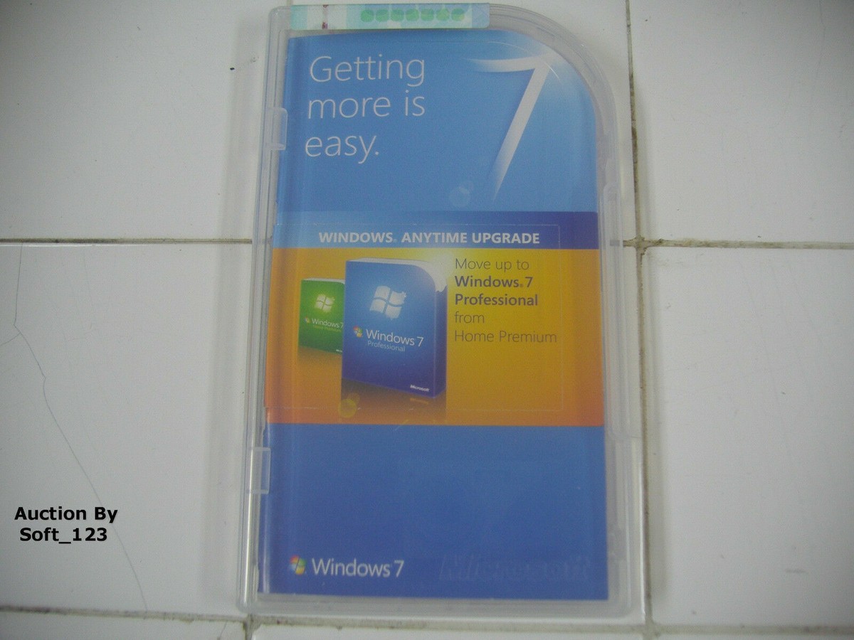 Microsoft Windows 7 Home Premium to Professional Anytime Microsoft Windows 7 Home Premium to Professional Anytime