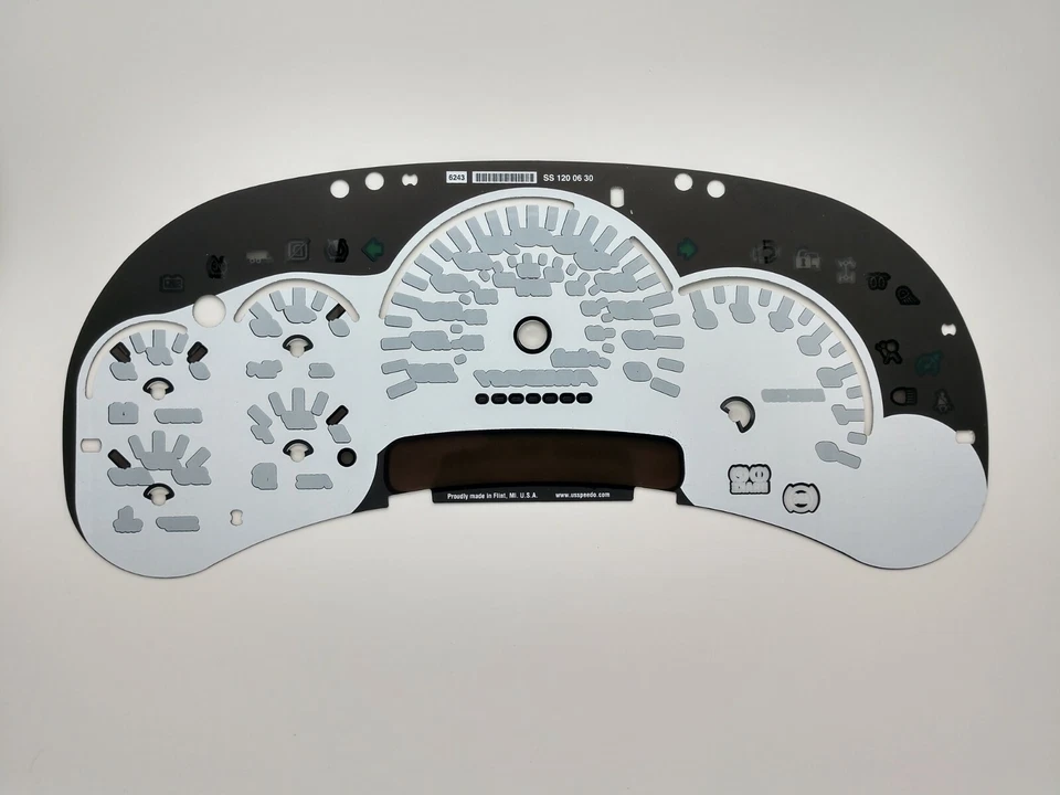 美国 Speedo 白色 SS 风格仪表面适用于通用集群 2006 07 1500 气体 LED 版 — 第 2/4 张图片