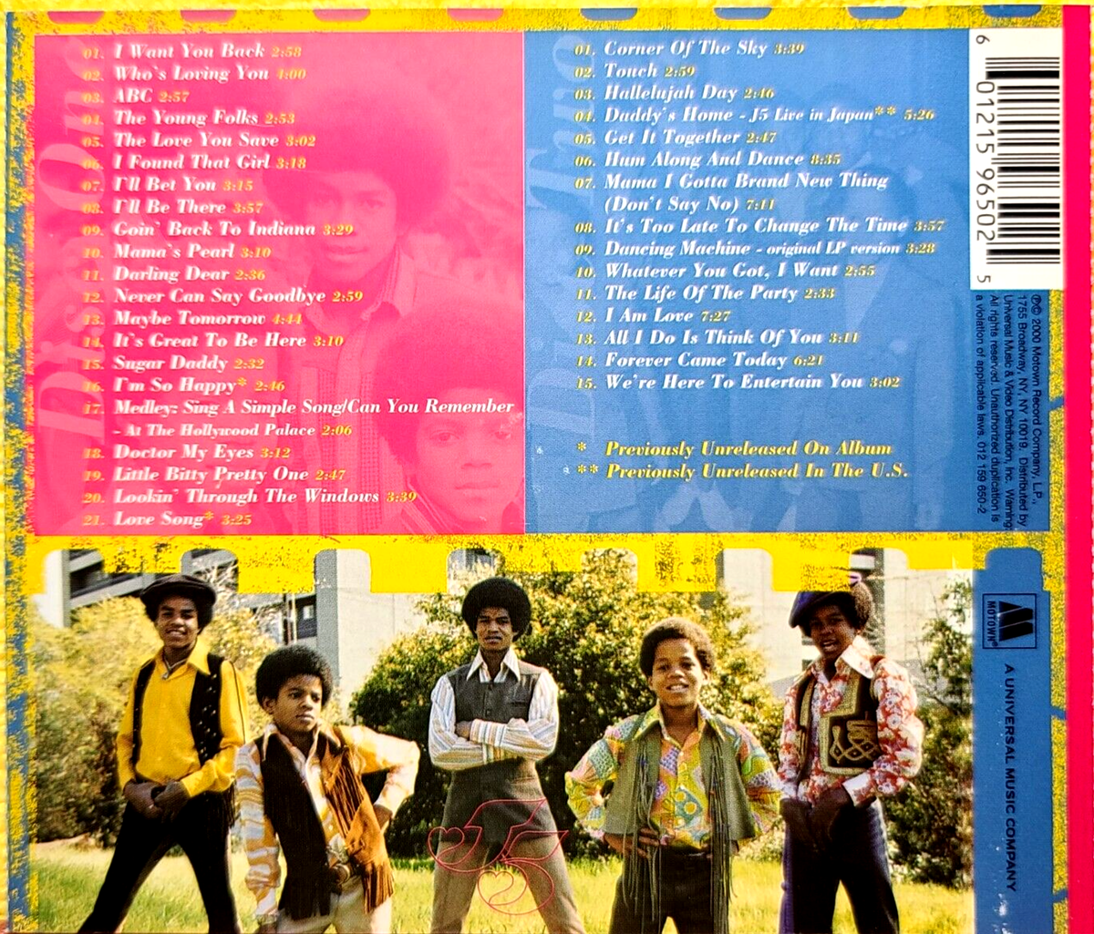The Jackson 5 ANTHOLOGY (2000, 2 CDs Motown) READ FULL DESCRIPTION