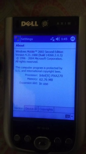 Dell Axim X50 PDA Windows Mobile W/Charger Stylus USB Cable - Picture 2 of 3