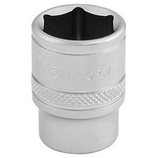 Draper Expert Quality Chrome 3/8" Square Drive 6 Point Metric Socket - 15mm