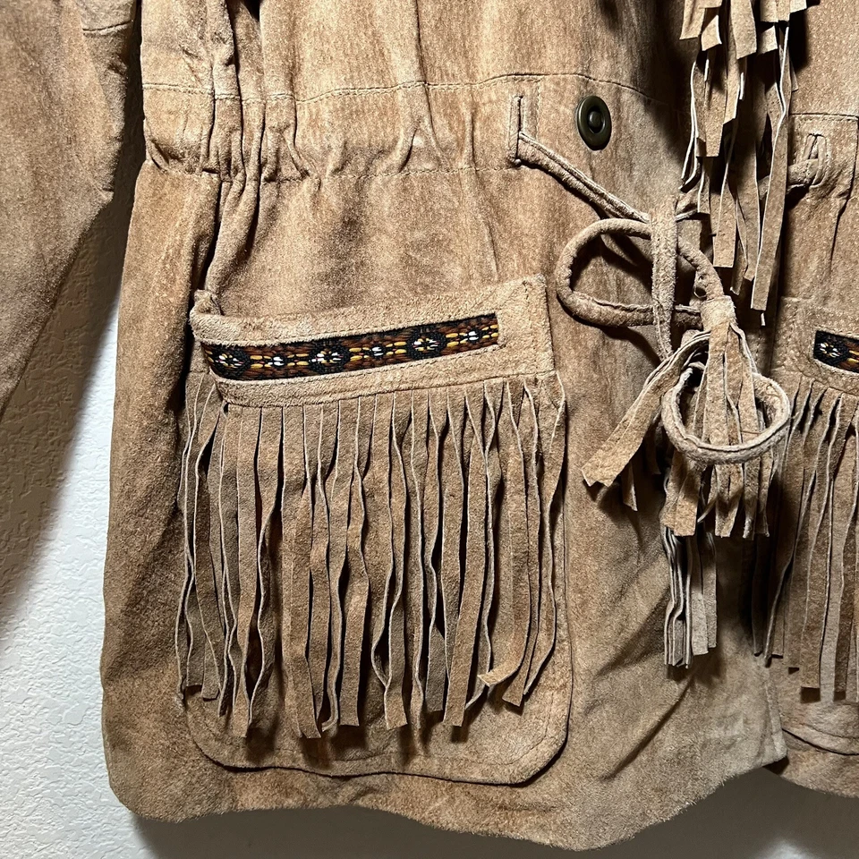 Scully Womens Suede Fringe Jacket Size 14 - Image 4 of 4