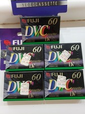 FUJI DVC CASSETTE 60 ME MINI DV DVM60AME U. LOT OF 5 CASSETTES TOTAL