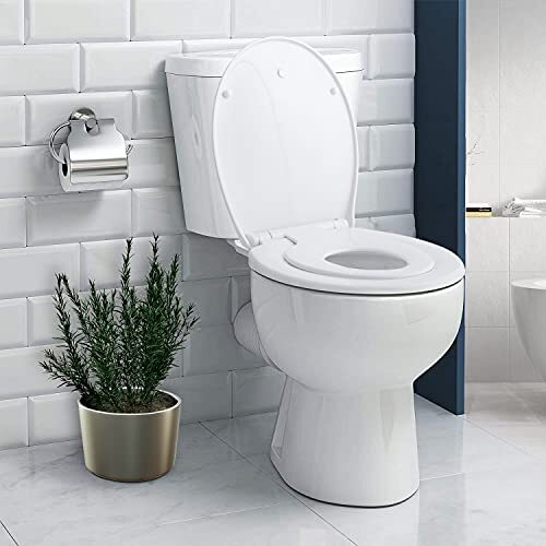 Abattant WC Familial, Himimi Lunette de Toilette avec SièGe Enfant MagnéTique, F - Picture 5 of 7
