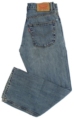 Levi's Boys 550 Jeans Relaxed, 5 Pocket, Cotton Kids Denim Blue Jean Pants - Picture 11 of 15