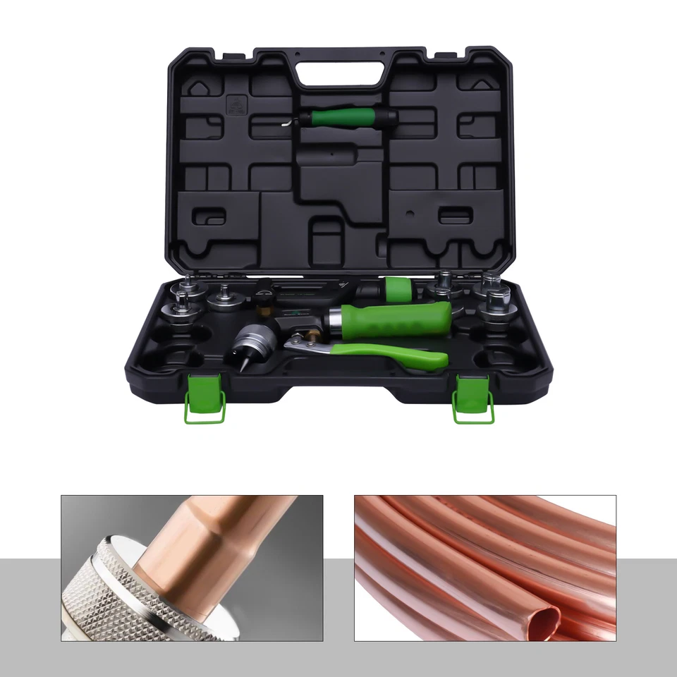 Kit de ferramentas de estampagem hidráulica HVAC com cortador de tubo para expansão de tubos de cobre NOVO - Imagem 2 de 4