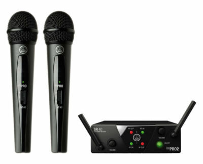 AKG HARMAN WMS40-MINI DUAL VOCAL HANDHELD WIRELESS MICROPHONE SET