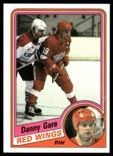 1984-85 Topps #42 Danny Gare NM Set Break Detroit Red Wings
