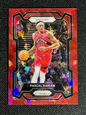Pascal Siakam CRACKED RED ICE PRIZM  -- 2023-24 Panini Prizm #30