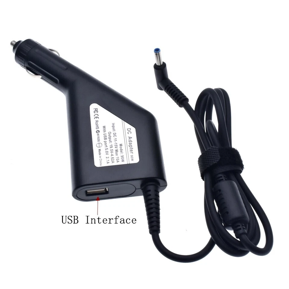 DC 4.5*3.0mm Power Car Charger Adapter 19.5V For HP Envy14 / 15 Pavilion 90W AU - Image 3 of 4