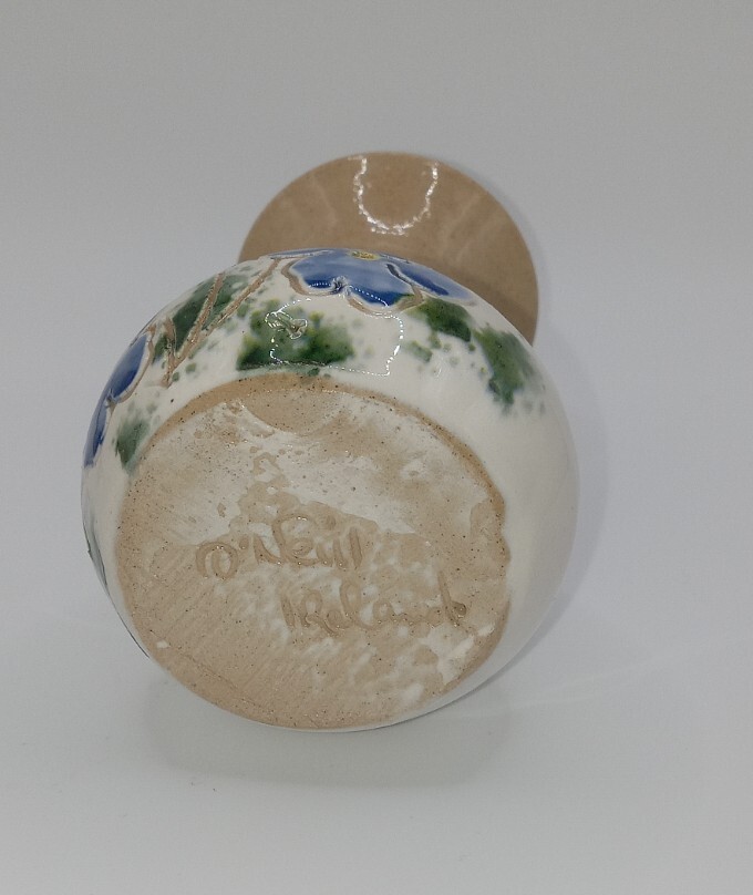 Art Pottery O'Neil Ireland Handmade Signed Flower Bud Vase
