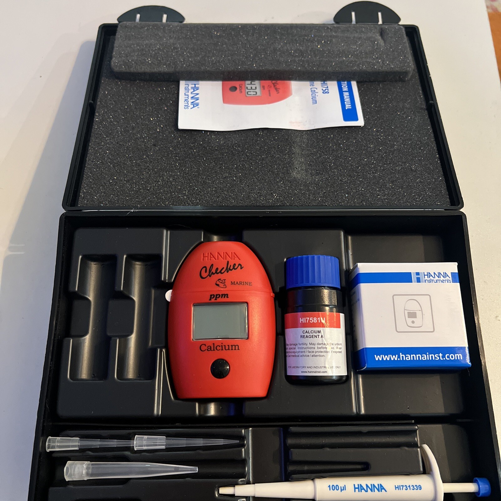 Saltwater Aquarium Hanna Marine Calcium Reagent Set For HI 758