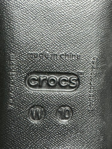 Crocs 10 Black Sandals Heels Open Toe Criss Cross Strap Dressy - Picture 13 of 14