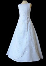 Kommunionkleid +/- Jacke NEU  134 - 146 Kommunionskleid Taufkleid Kommunion LARA