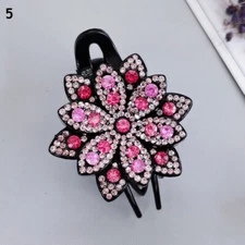 Crystal Rhinestone Hairpin Flower Hair Claws Vintage Hair Clips Hair Accessori '