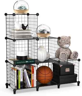 HOMIDEC 6 Würfel Draht Aufbewahrung Regale, Multifunktionale DIY Drahtzaun Kleiderschrank