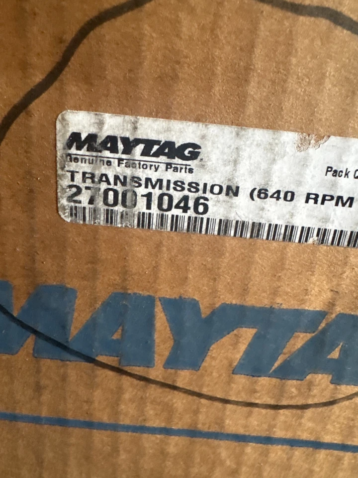 Genuine OEM Maytag 27001046 Top Load Washer Transmision - Silver - Image 2 of 2