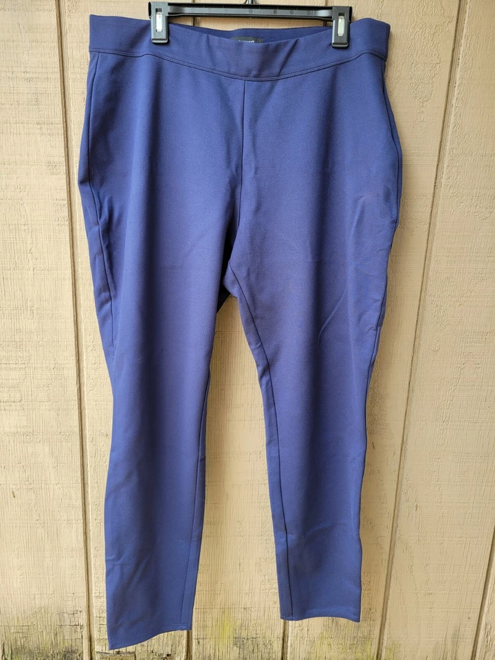 Pantalones de vestir Ashley Stewart para mujer 18/20 azul marino Foto 3 de 4