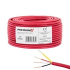 PremiumX 50m Brandmeldekabel BMK J-Y(ST)Y 2x2x0,8 Eca Fernmeldekabel Alarm Kabel