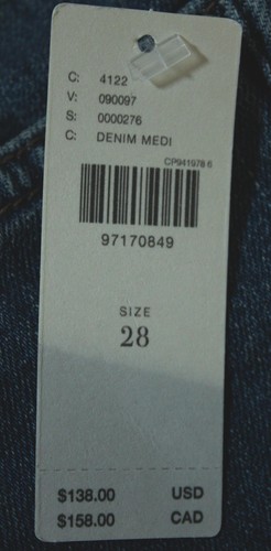 Pilcro Women's Low-Rise Mini Bootcut Denim Jeans CL8 Medium Blue Size US:28 NWT - Picture 4 of 6