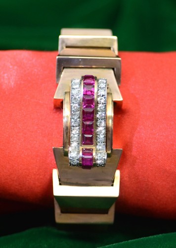 Reloj Patek Philippe 18K RG con Diamantes, Rubíes de Walser, Wald Y Cia; caja y papeles - Imagen 10 de 16