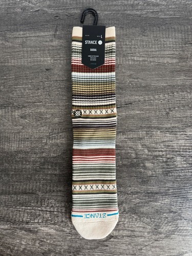 Stance Casual Crew Socks - Curren ST Crew Tan - Men's LARGE Size 9-13 (NWT)