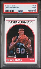 NBA Hoops 1989-90 David Robinson #310 Rookie PSA 9 San Antonio Spurs Basketball