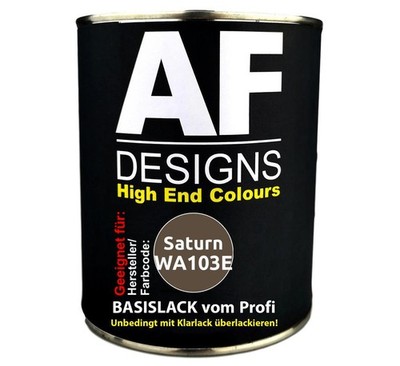 250ML Autolack für Saturn WA103E Dark Oak Basislack spritzfertig